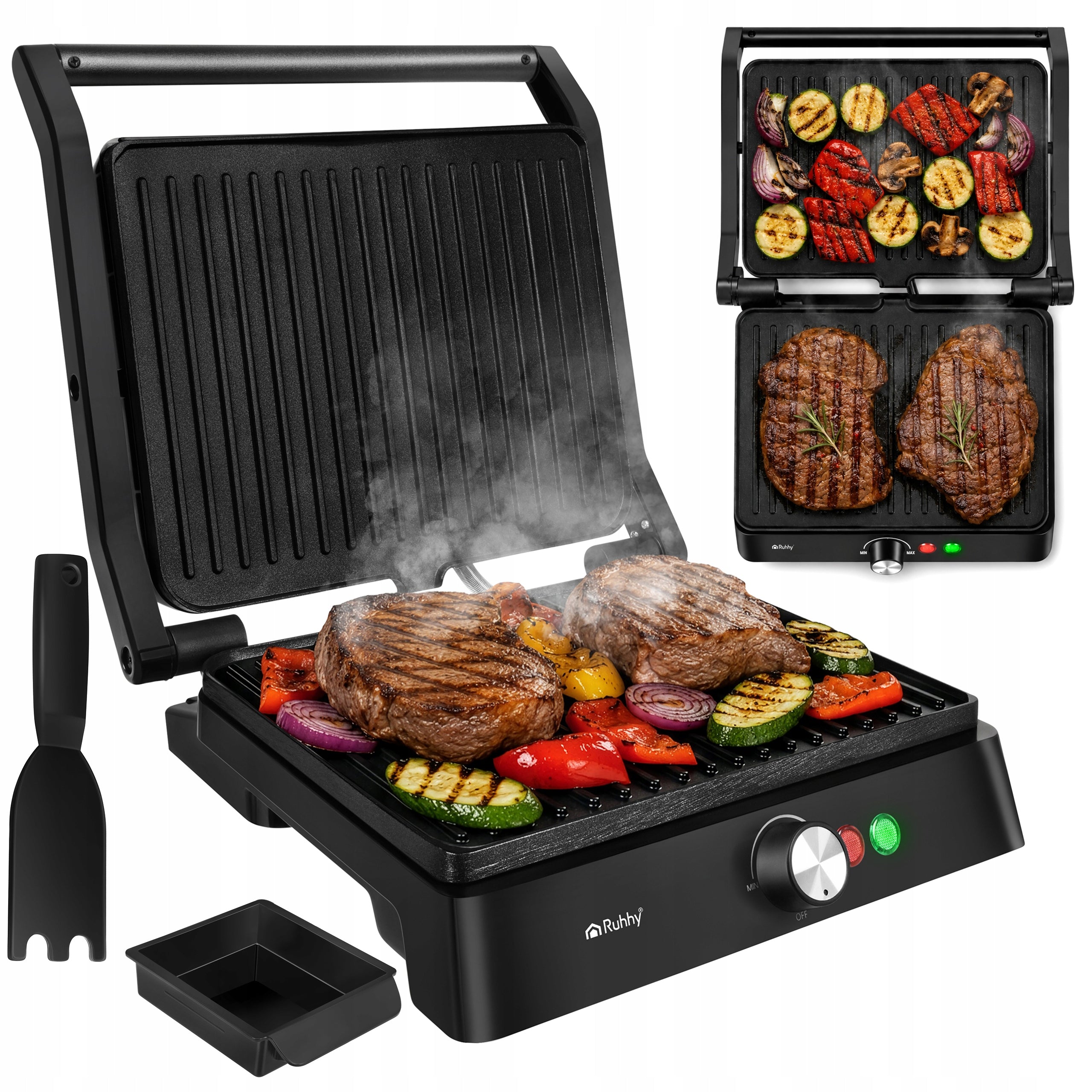 Grill Electric Toaster for Panini Toaster Sandwich Fold-out + Adjustable