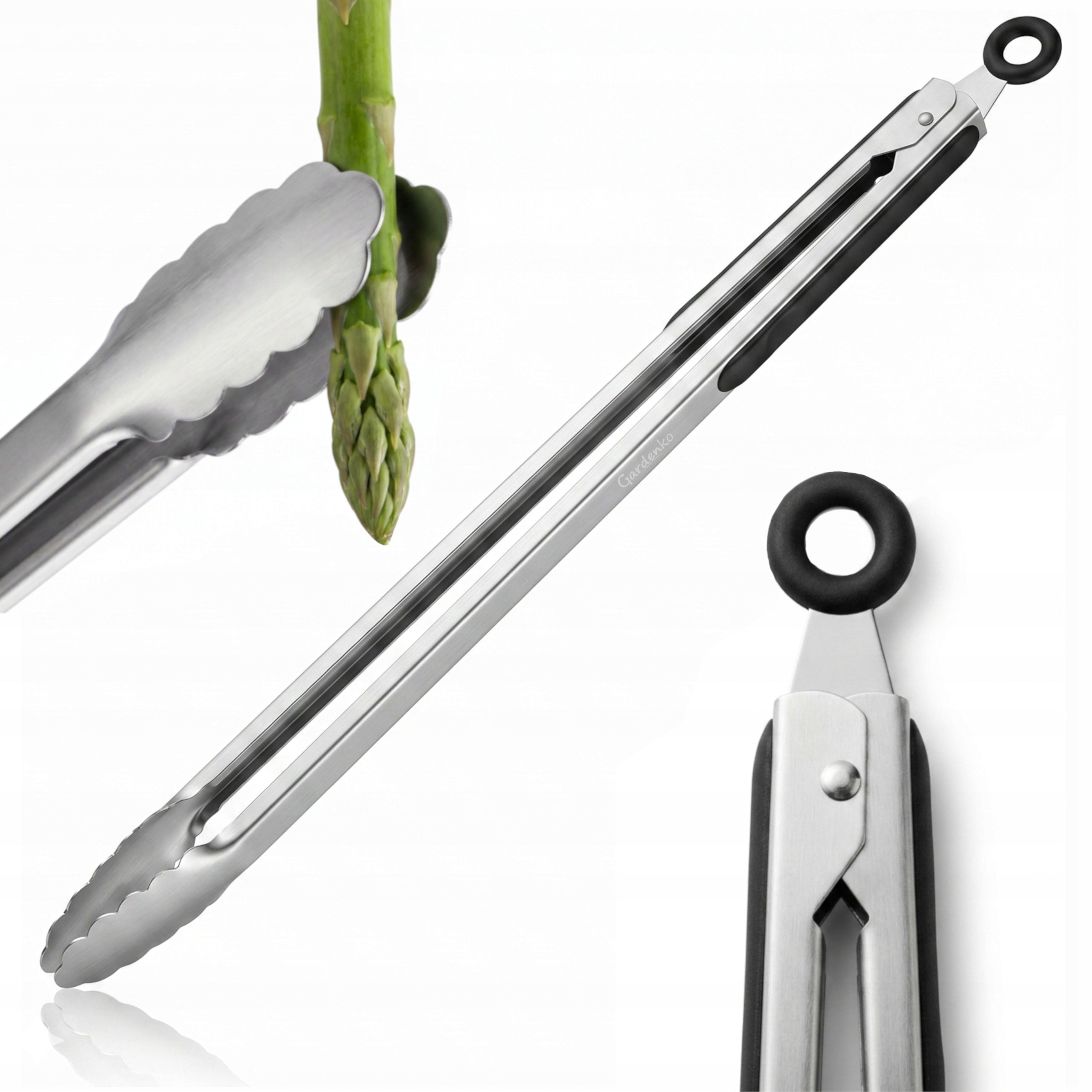 Grill Kitchen Pliers 45 cm Stainless Steel Long Large Metal Lock