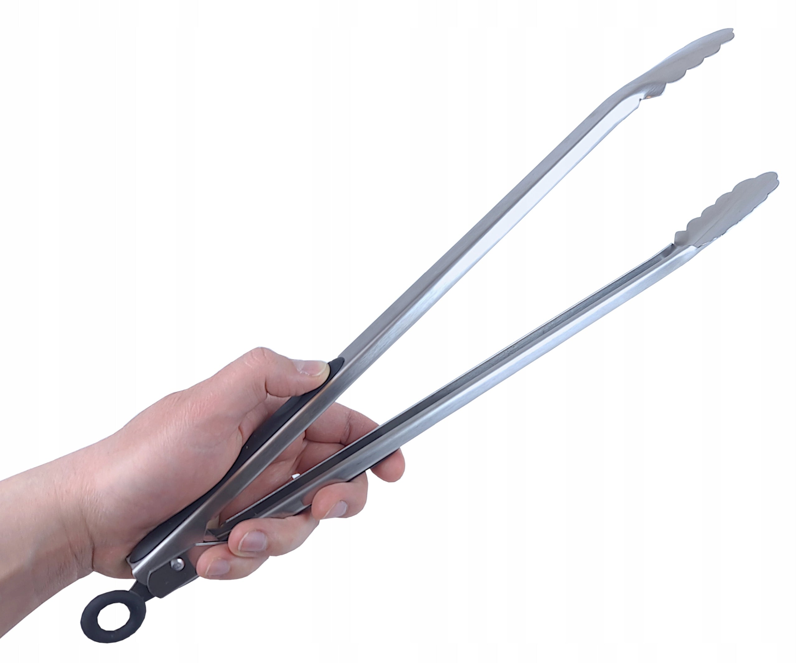 Grill Pliers Long 45cm Stainless Steel Large Kitchen Pliers Metal Packaging status original