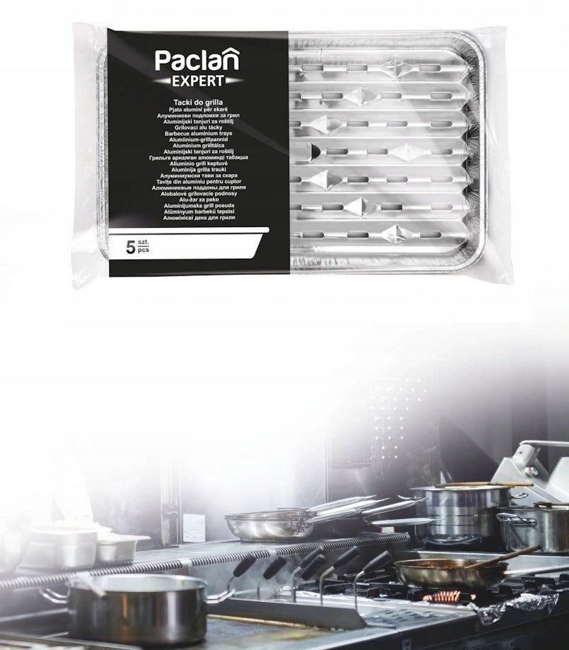 Grill Tray Aluminum Frying Tray Expert Pack of 5 Paclan Packaging status original
