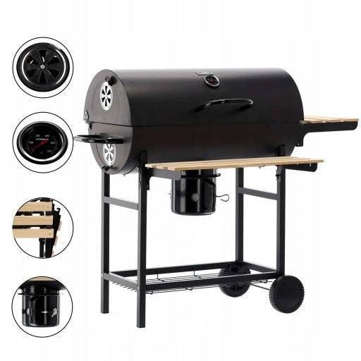 Grill mit Regalen 