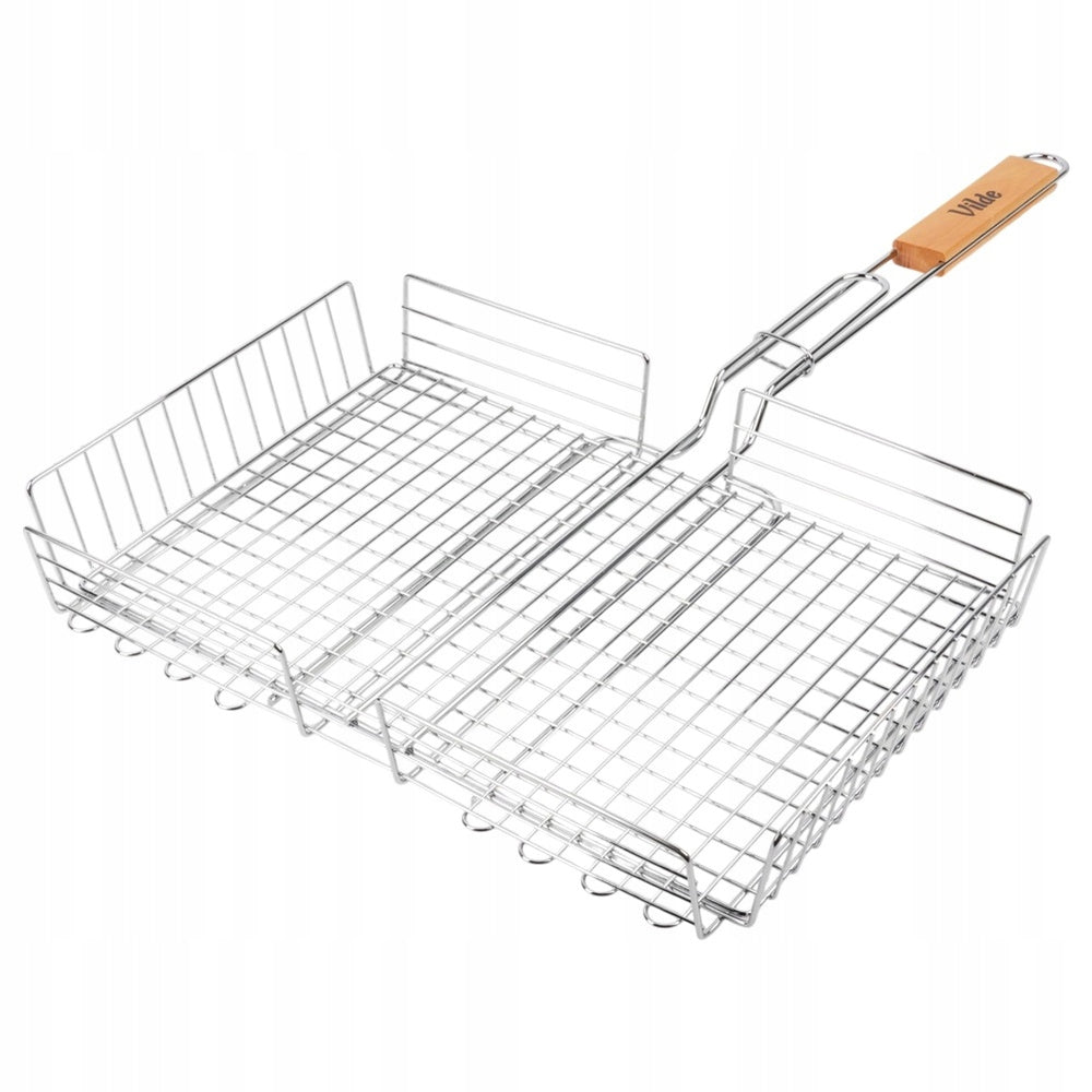 Grill grate fish meat vegetables basket lockable steel grille 41x28 cm Manufacturer code 5900670117686