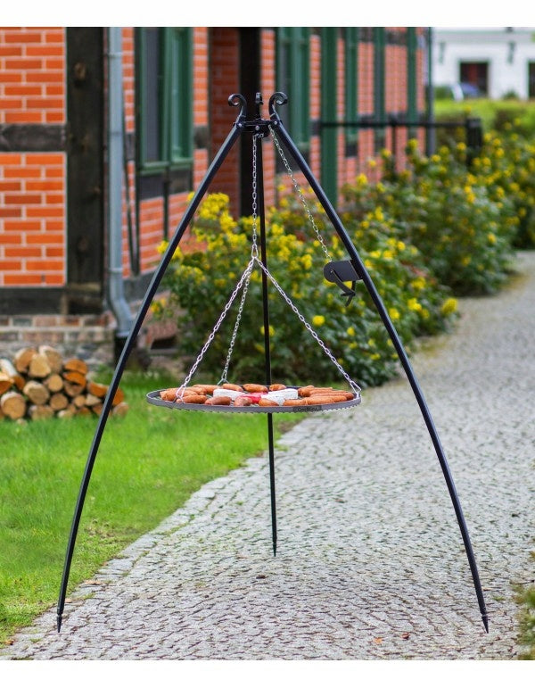 Stativ mit Grill Edelstahl + Rite CookKing 200 cm x 80 cm 