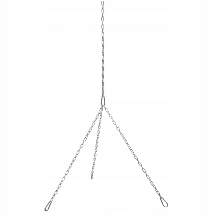 Grill tripod 182 cm chrome grate 60 cm chains strong product PL Grill width 60 cm