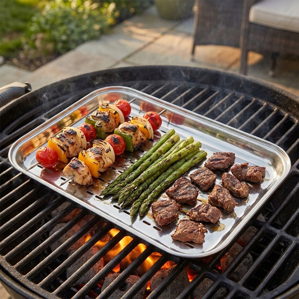 Grilling Sheet Baking Steel Perforated 34,5x24,5 Cm Manufacturer code 5900670115064