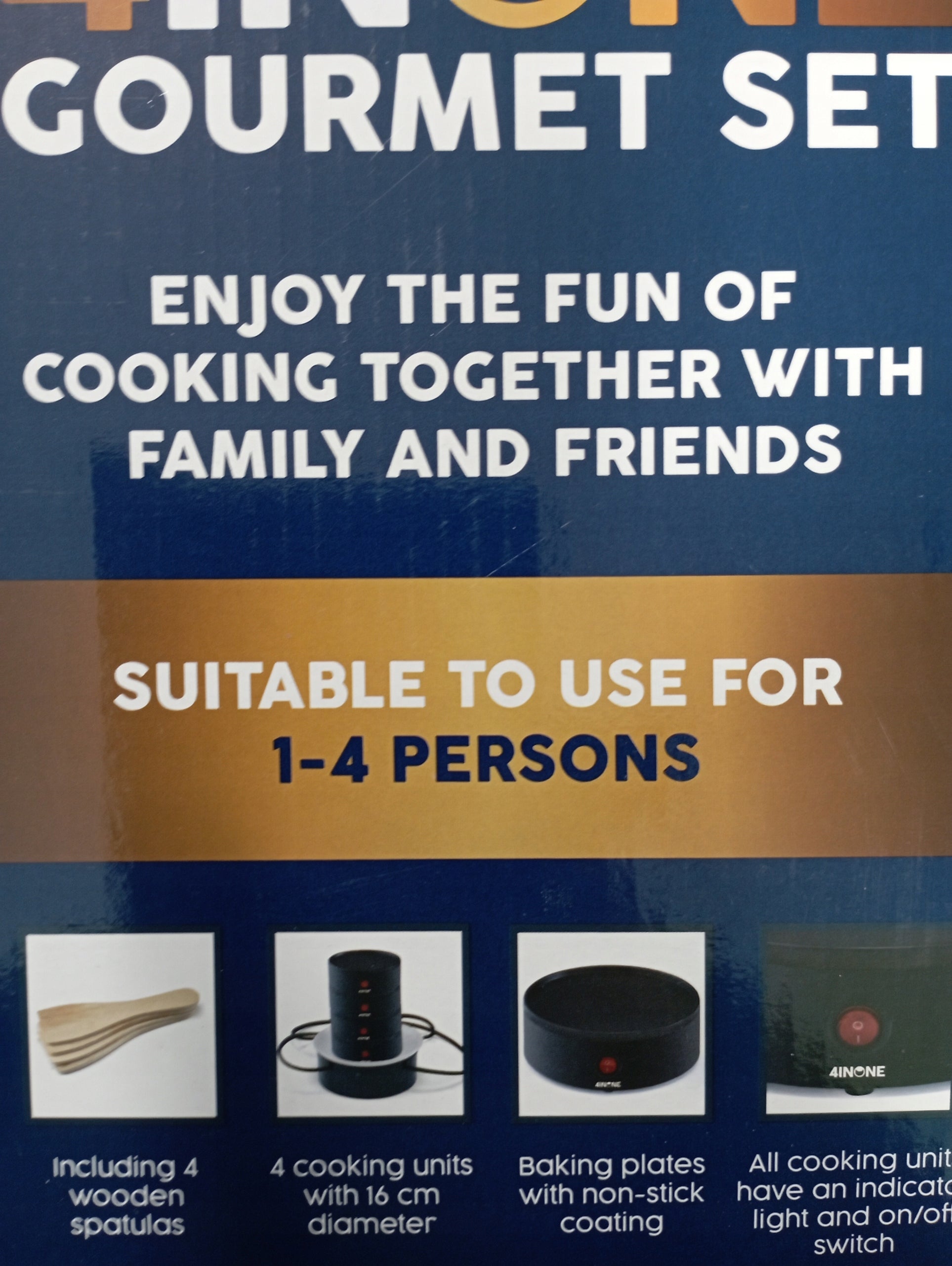 Grilling and Cooking Set 4in1 Gourmet Electric Set for 4 People Manufacturer code 3002517