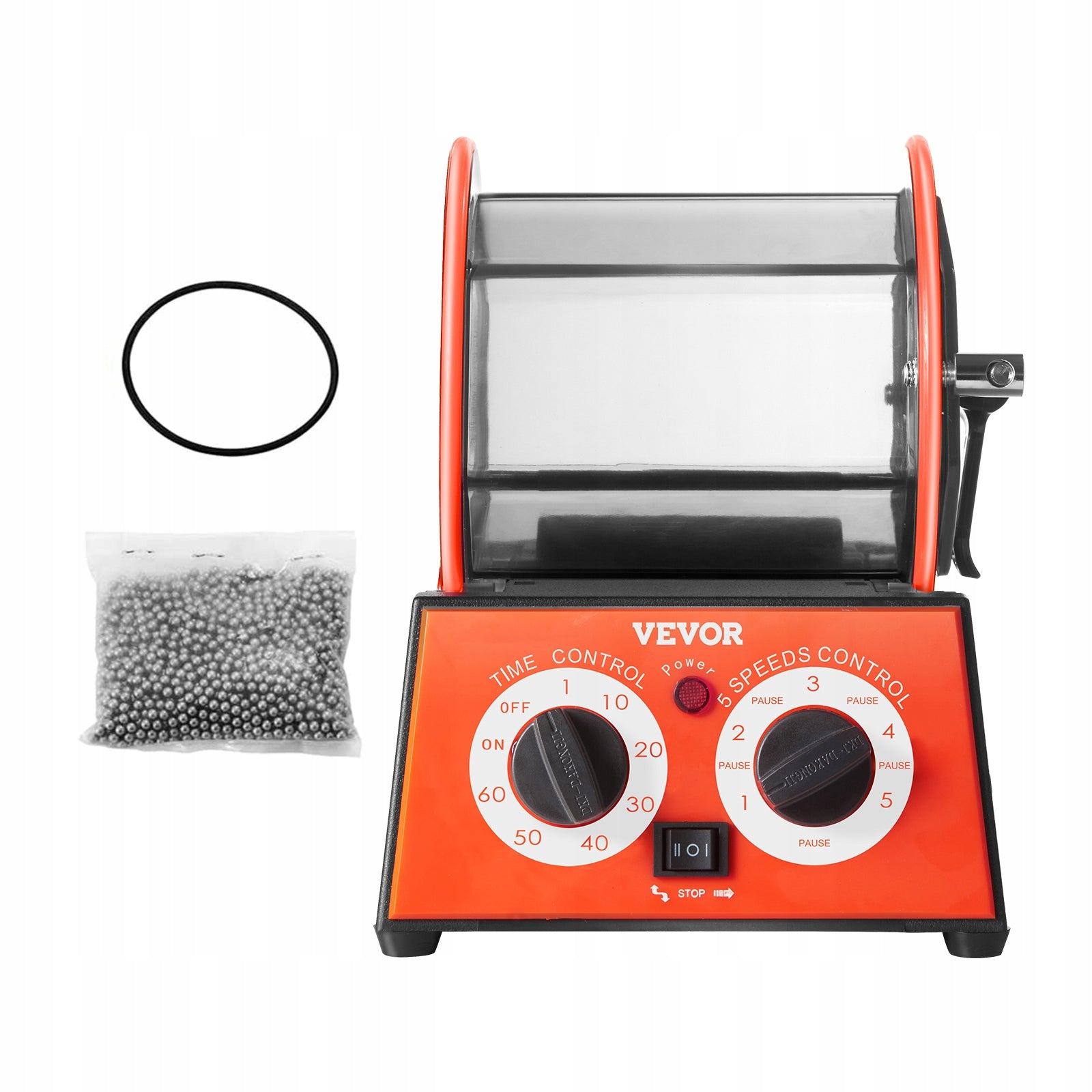 Grinder Drum Polisher Rotary 5KG 60W Adjustable Time And Speed Brand Vevor
