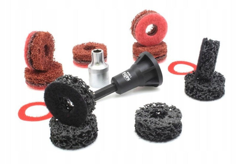 Grinding wheel for cleaning disc hubs 40mm BRUSHES Grinding wheels set 14el Satra Product weight with unit packaging 1 kg