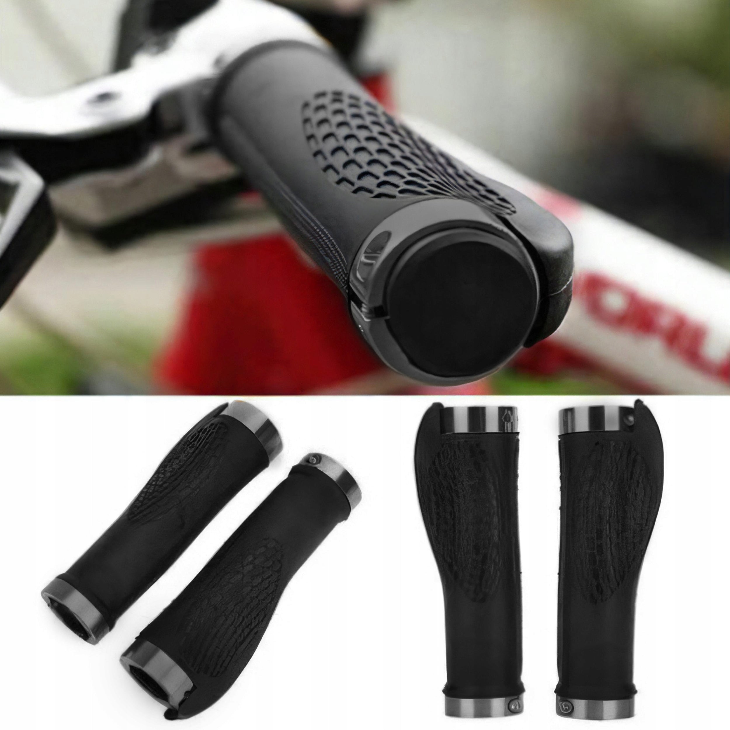 Grips Bike Grips for Handlebar Hands Black for Bike Overlays Bike Brand Renew Force