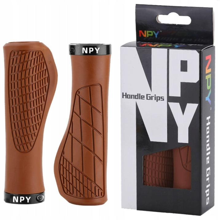 Grips NPY Bike Grips for Steering Wheel Ergonomic Handles BROWN
