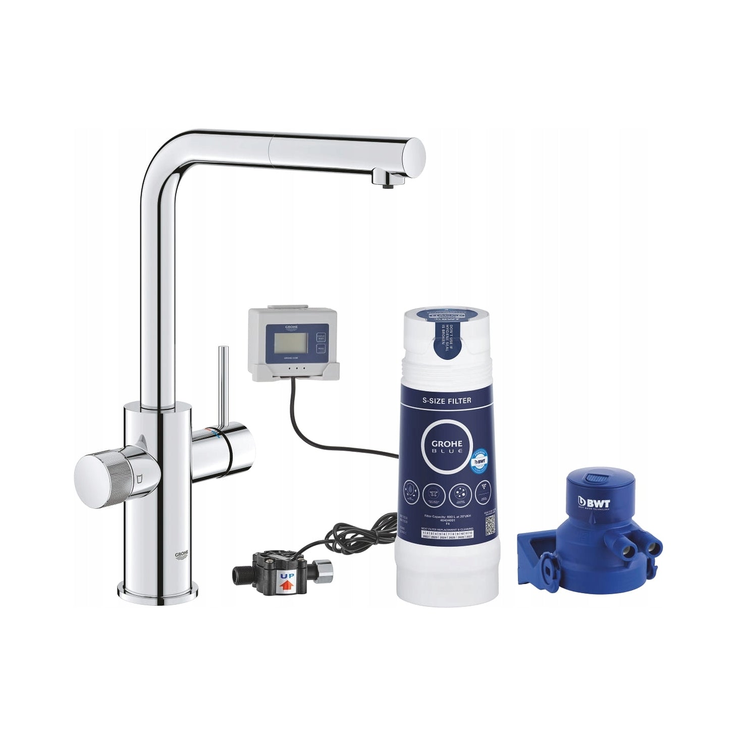 Grohe Blue Pure Minta Starter Kit with 30591000 Filter Battery