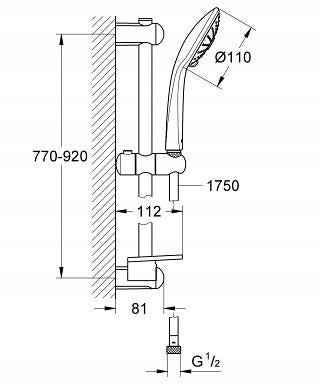Massageduschset Grohe Euphoria 110 