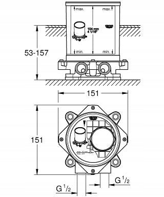 Bodenmischer Grohe Grohe 