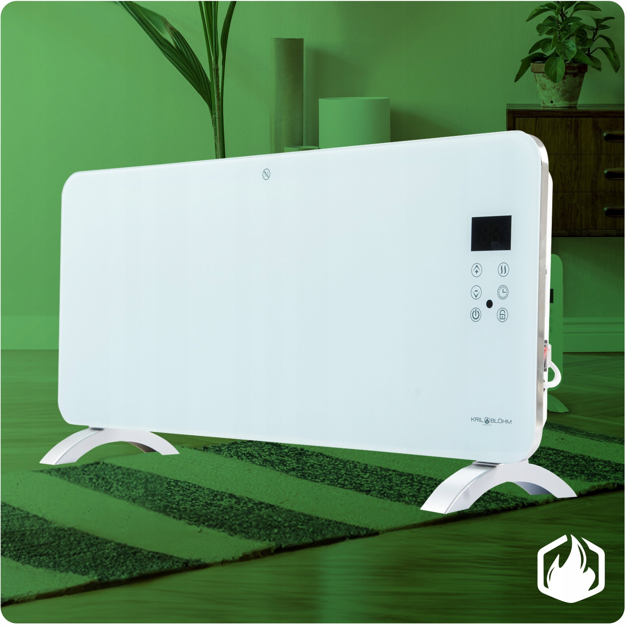 Groningen WiFi 1000/2000W Electric Bathroom Convector Heater Packaging status original