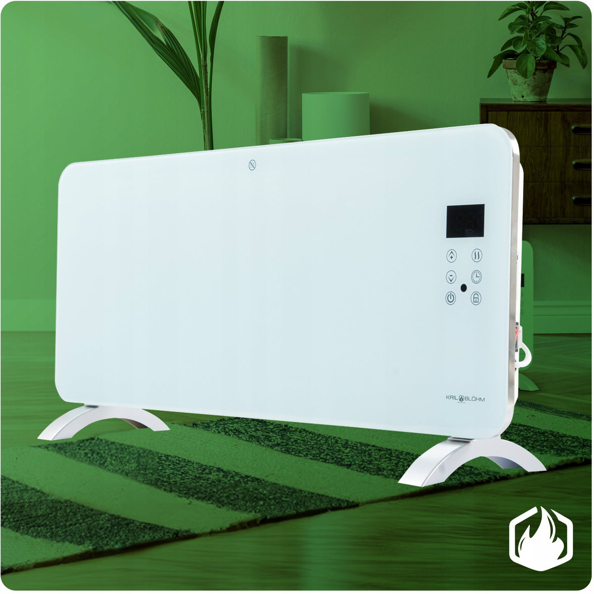 Groningen WiFi 1000/2000W Electric Bathroom Convector Heater Packaging status original