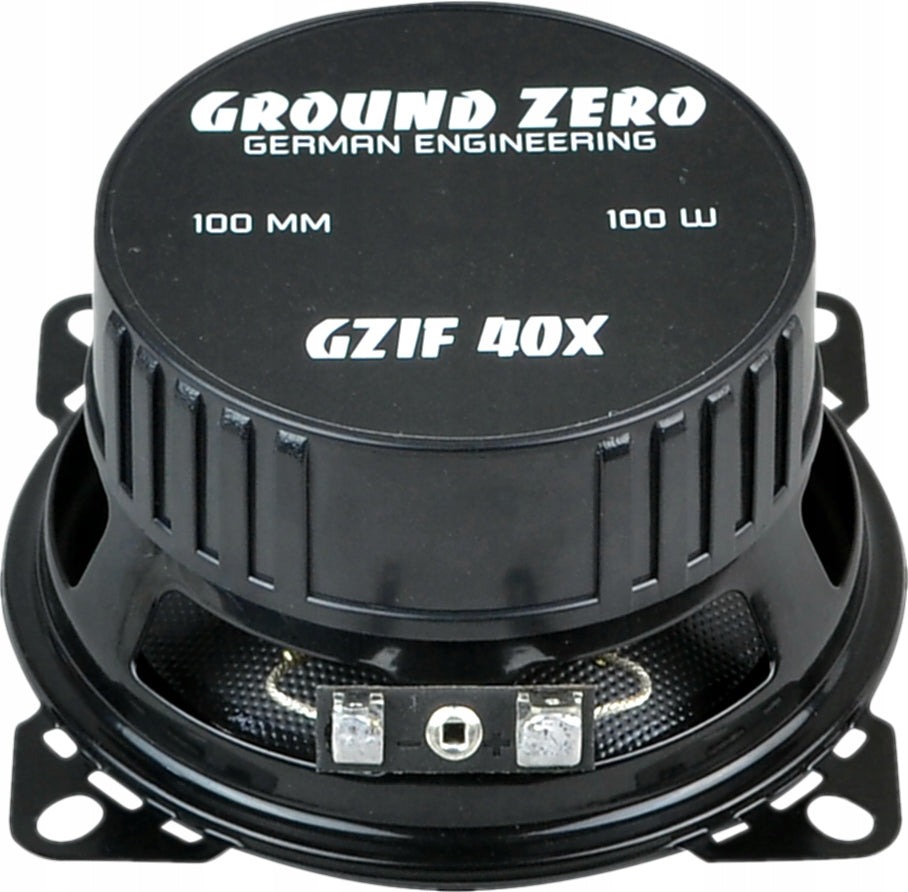 Ground Zero Iridium GZIF 40X 2-Wege-Koaxial-Autolautsprecher, 10 cm, 2 Stk. 