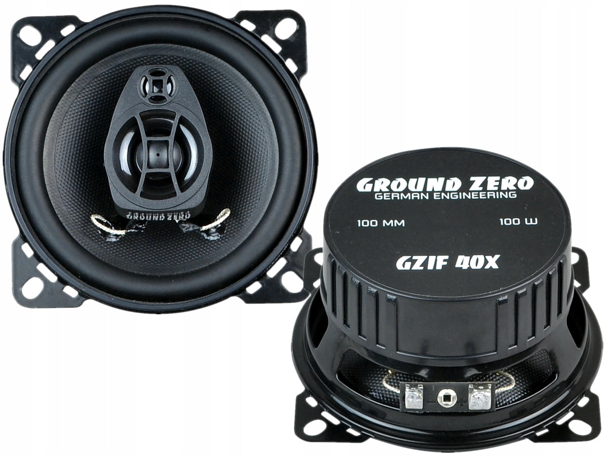 Ground Zero Iridium GZIF 40X 2-Wege-Koaxial-Autolautsprecher, 10 cm, 2 Stk. 