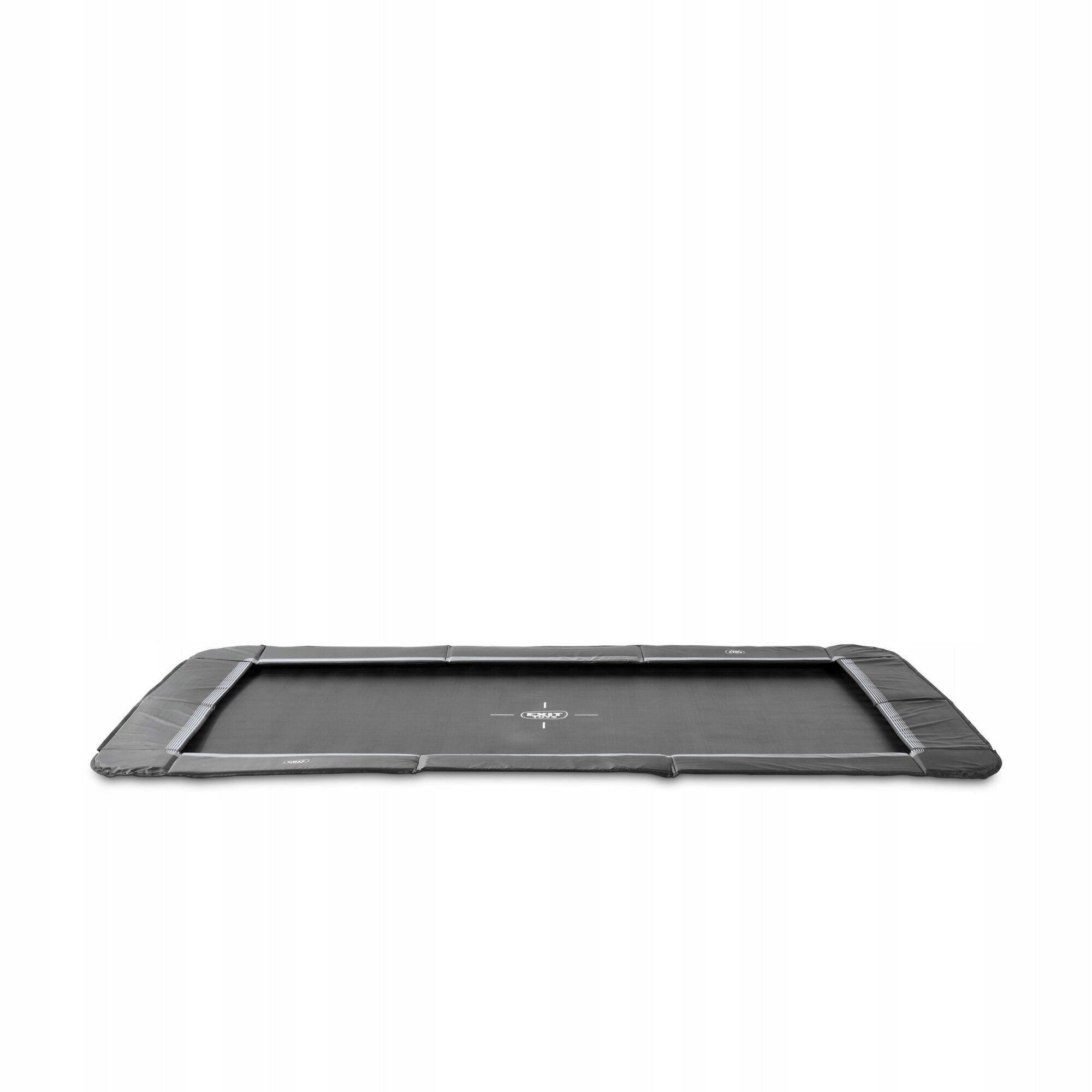 Ground sports trampoline EXIT InTerra 244x366cm – black