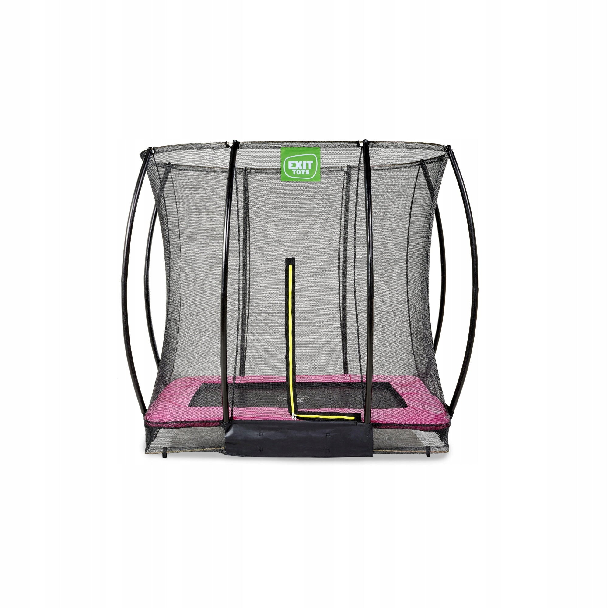 Ground trampoline Silhouette EXIT 153x214cm with safety net - pink