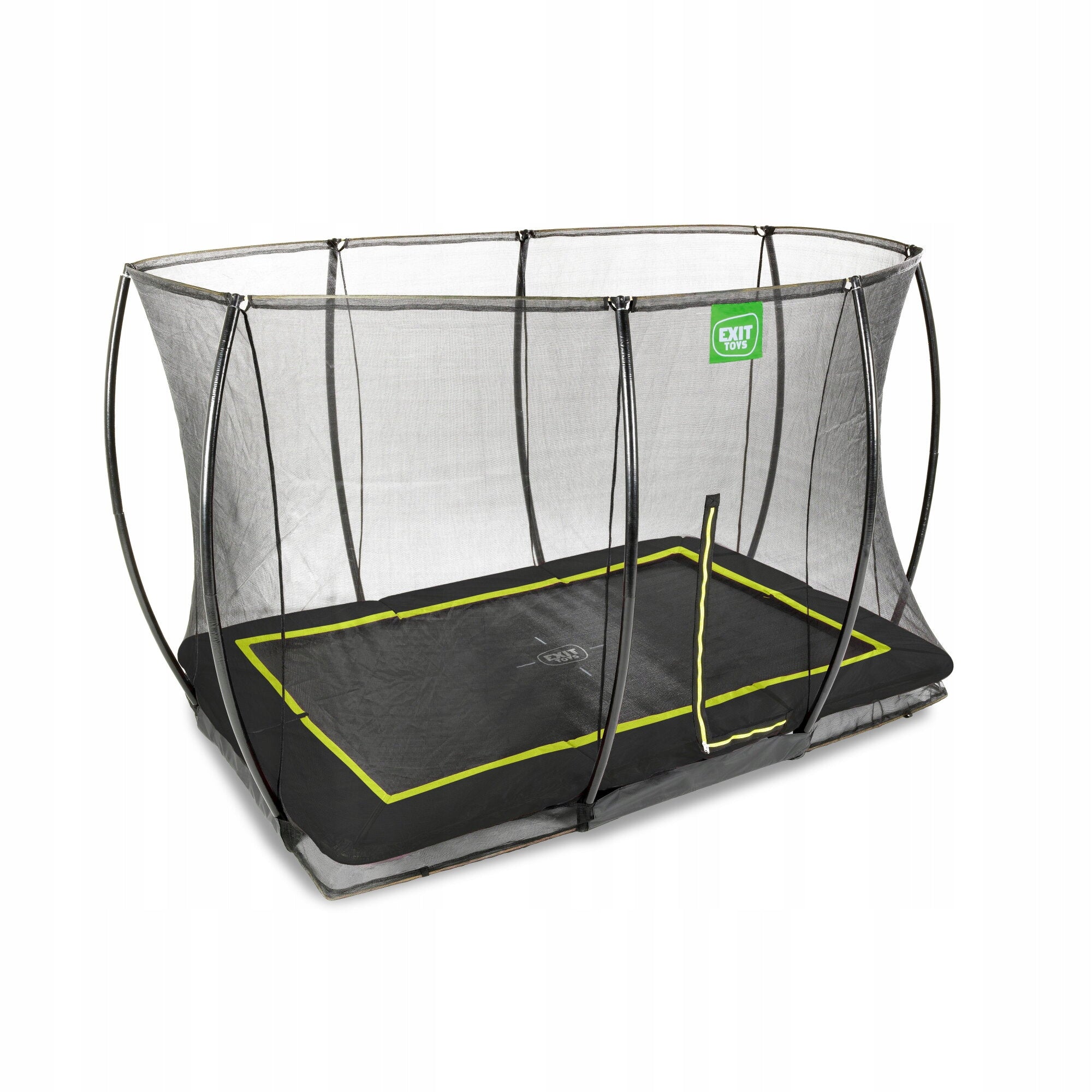 Ground trampoline Silhouette EXIT 214x305cm with safety net - charm Kind with net