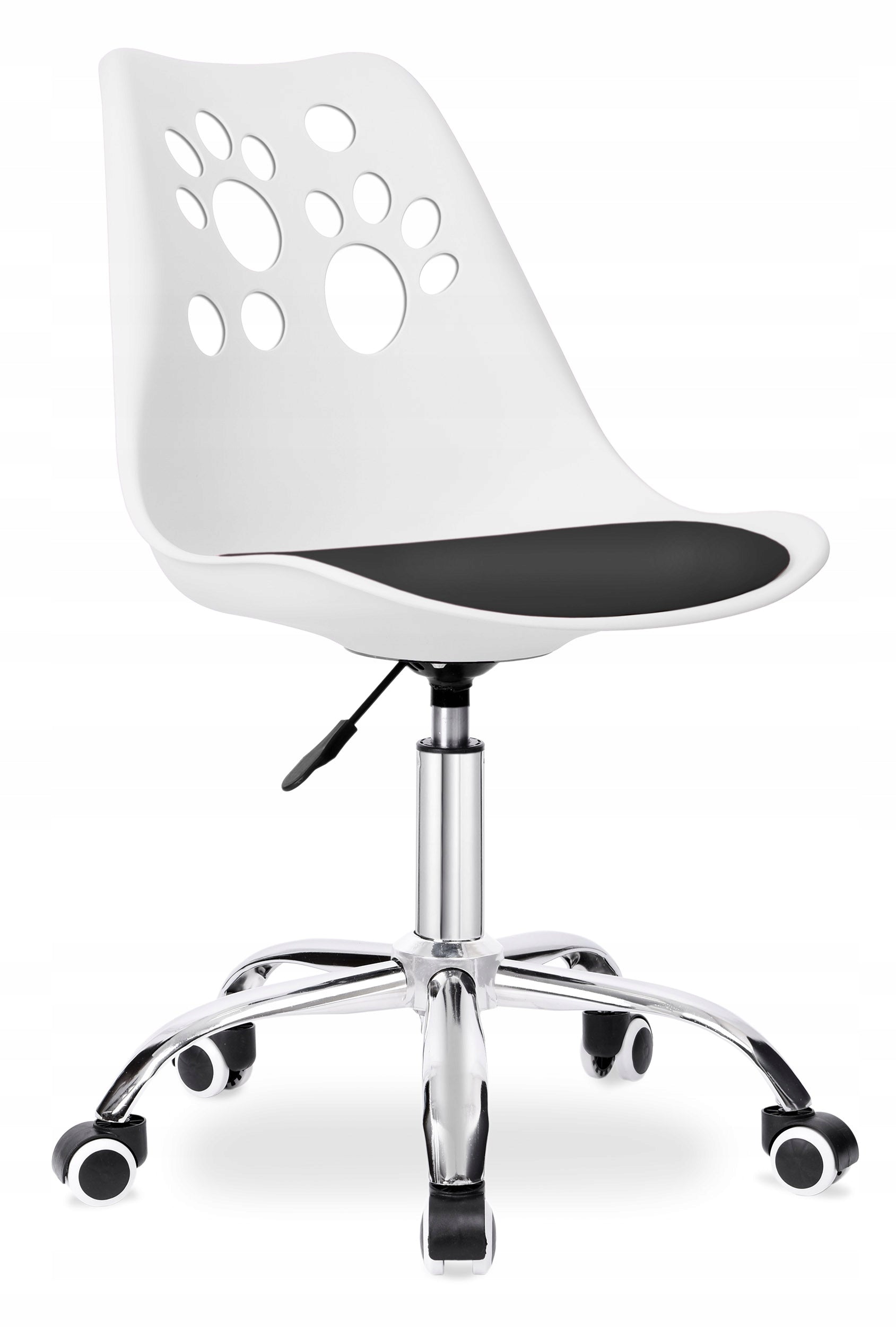 Grover swivel chair white and black