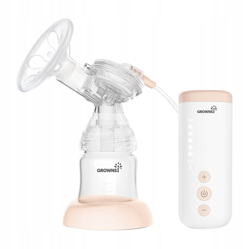 Grownsy Electric Breast Pump 5 Levels Rechargeable USB Anti-BackFlow System