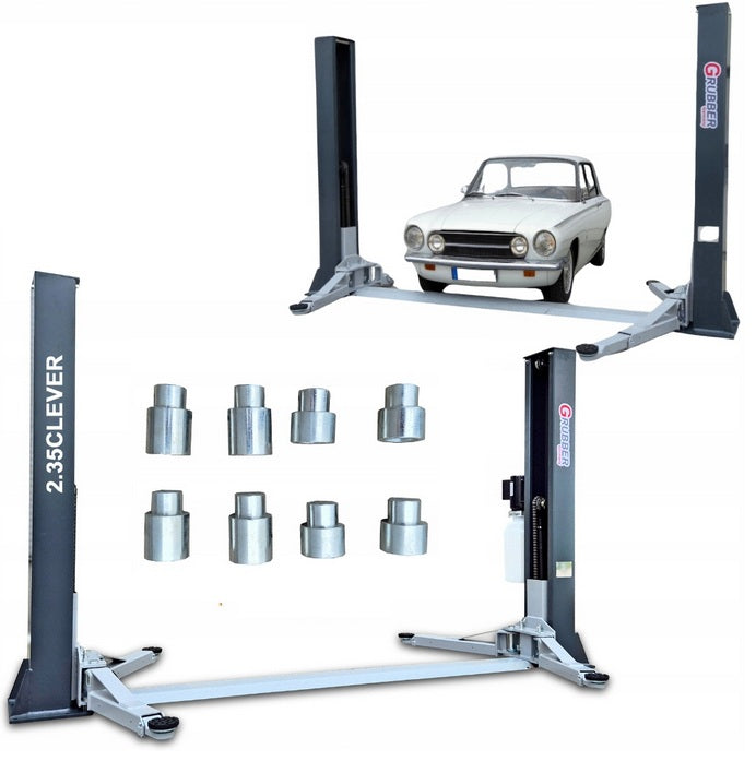 Grubber two-column lift 2.35 CLEVER - 3,5 tons 230 v hydraulic