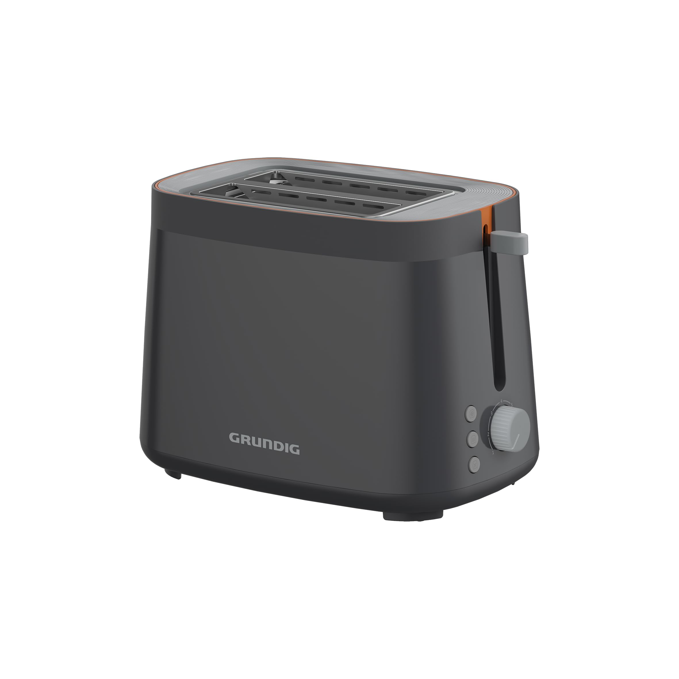 Grundig GMS8000 toaster 800W grey/terracota 2 toast crumb tray