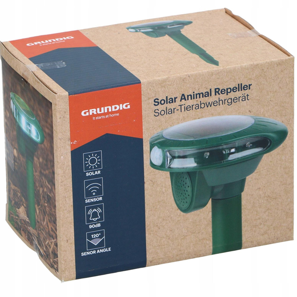 Grundig SOLAR ULTRASONIC ANIMAL REPELLENT with Motion Sensor Kind repellent