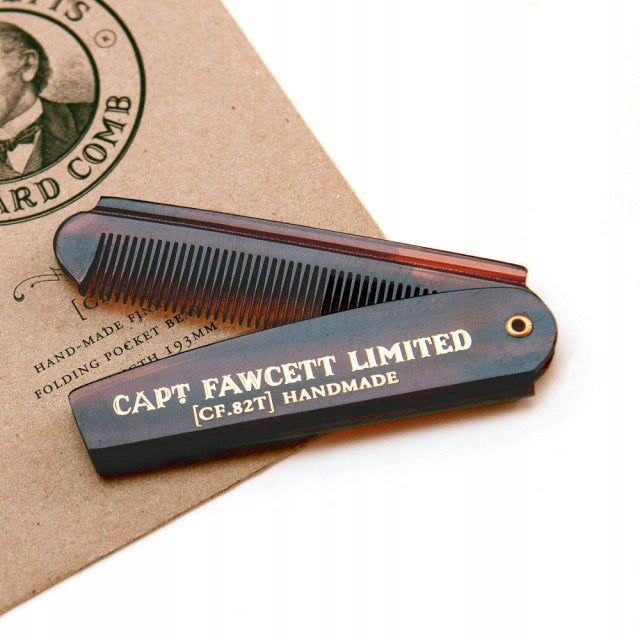 Klappbarer Taschenbartkamm Captain Fawcett 1St 