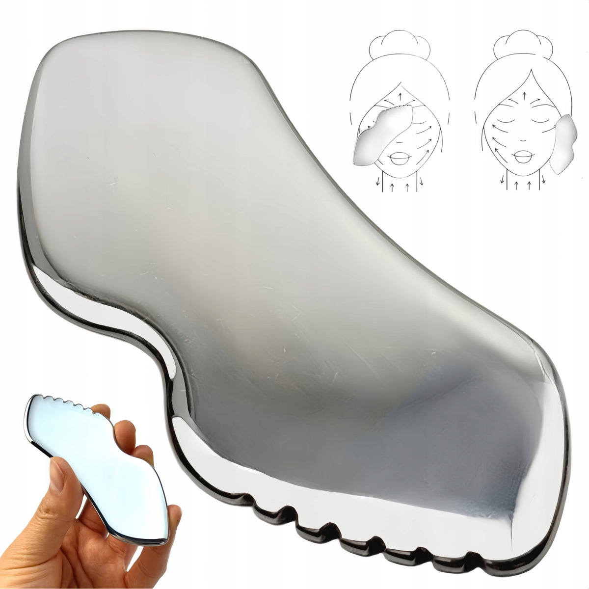 Gua Sha Massage Board Corrugated Massager Metal Surgical Steel