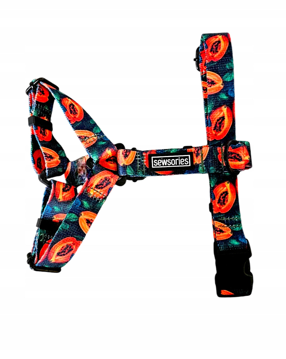 Guard dog harness SEWSORIES PAPAYA FUSION size XS tape 2 cm