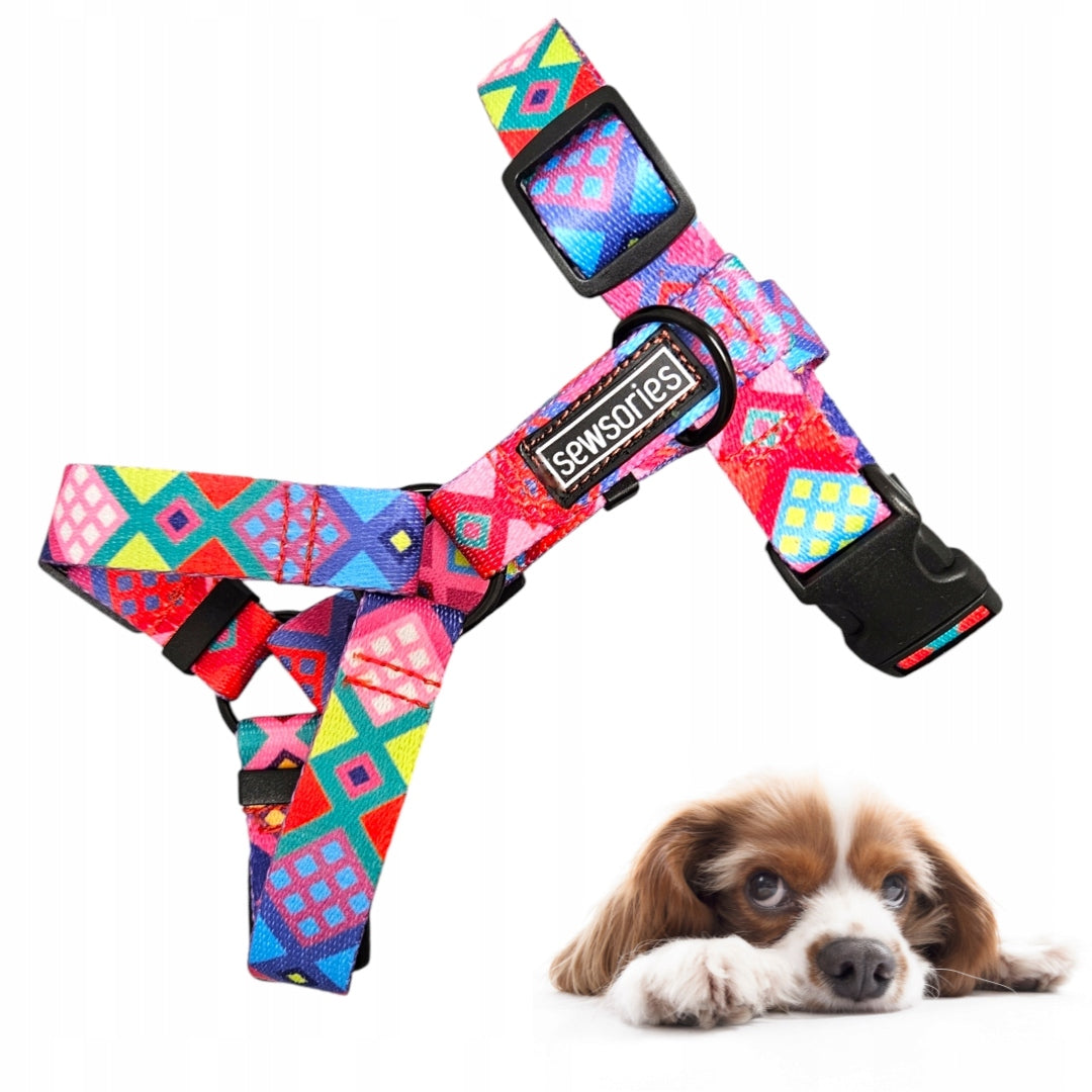 Guard dog harness SEWSORIES PINK PERU size XS tape 2 cm Brand SEWSORIES