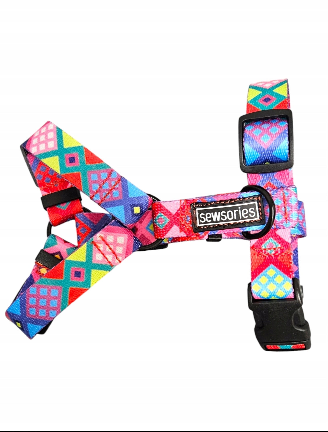 Guard dog harness SEWSORIES PINK PERU size XS tape 2 cm