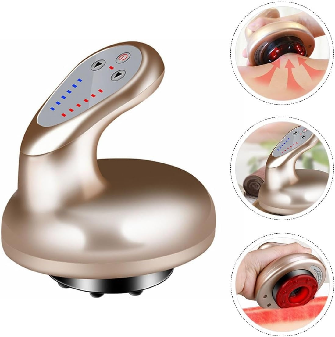 Guasha Massager with Heating, 9 Programs, Wireless