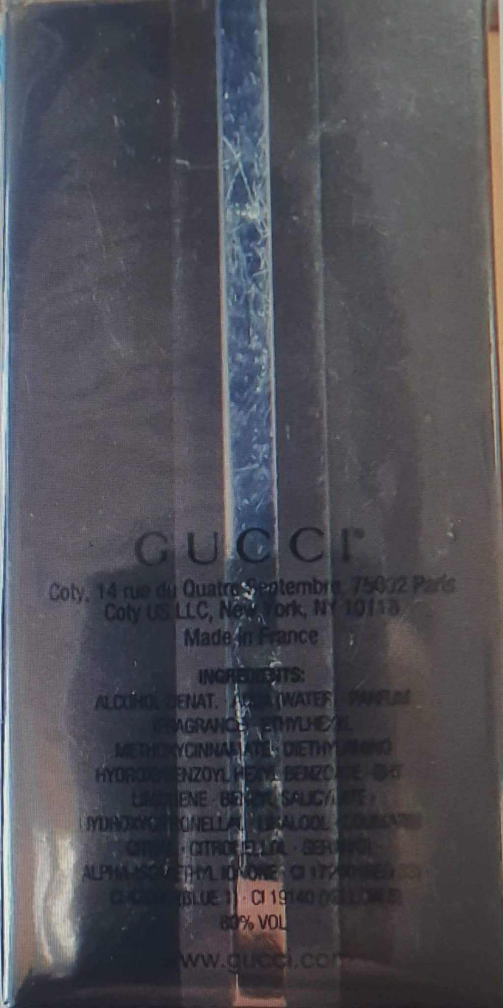 Gucci Pour Homme 50 ml EDT old formula 2019 Manufacturer code 737052189871 (9016)  2019 r. prod. *50 ml EDT