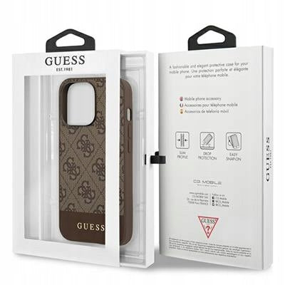 Guess GUHCP13LG4GLBR skirtas Apple iPhone 13 Pro / 13 6.1", rudas