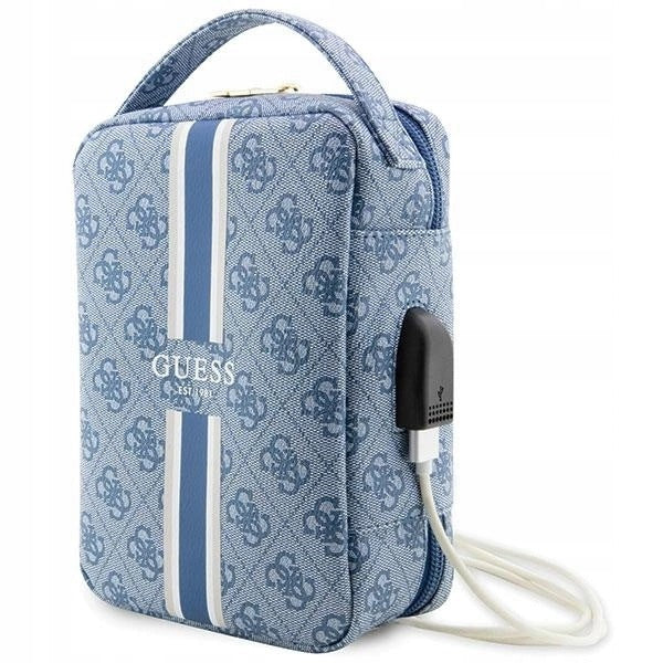 Guess Bag organizer 4G Printed Stripes blue
