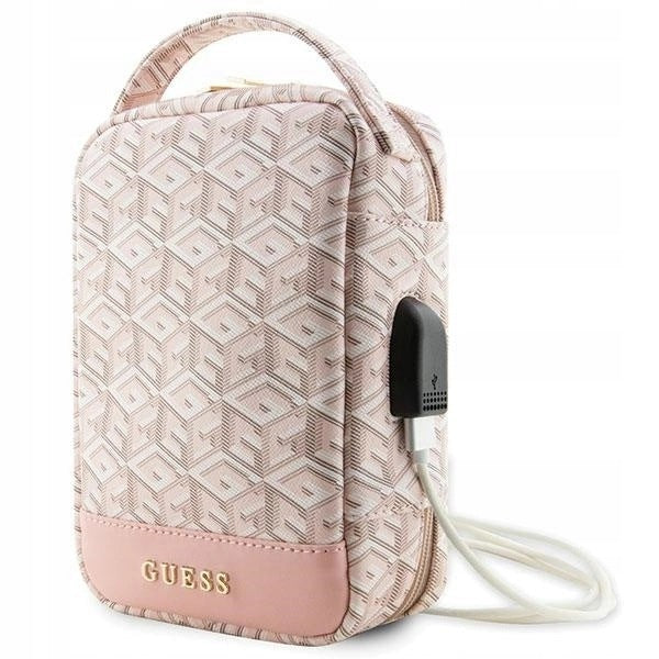 Guess Bag organizer GCube Stripe pink