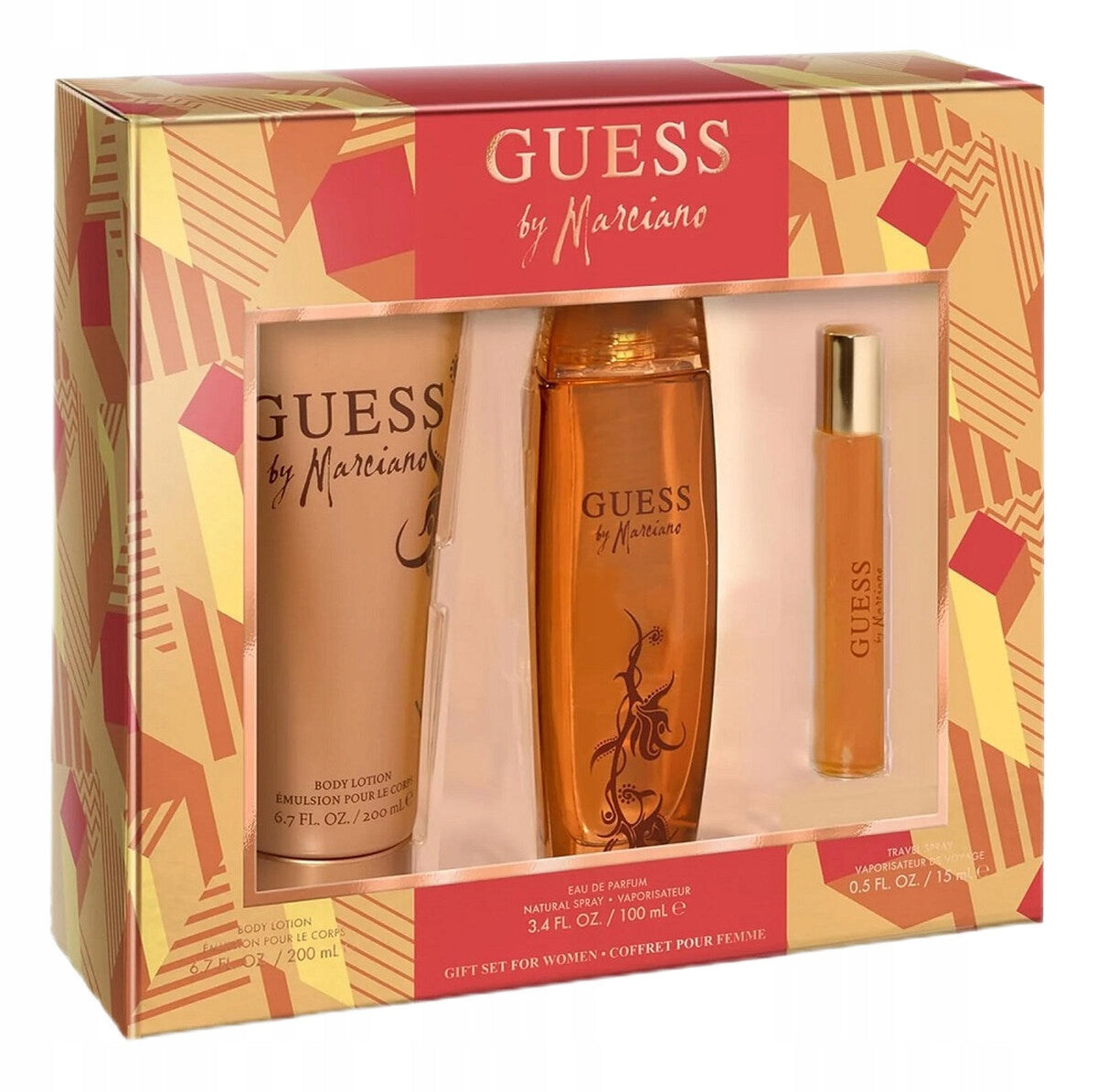 Guess By marciano Perfume water set 100ml+Eau de Parfum15ml+balm 200ml