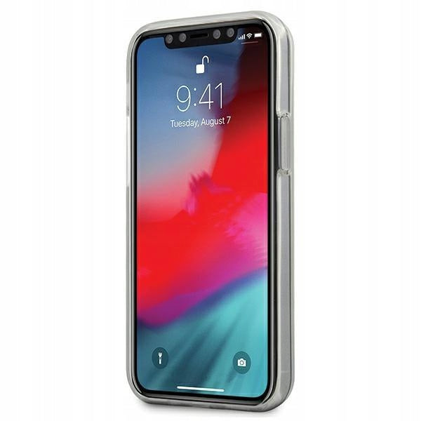 Hülle Guess GUHCP12SIMLFL01 für iPhone 12 mini 5,4", schwarz 