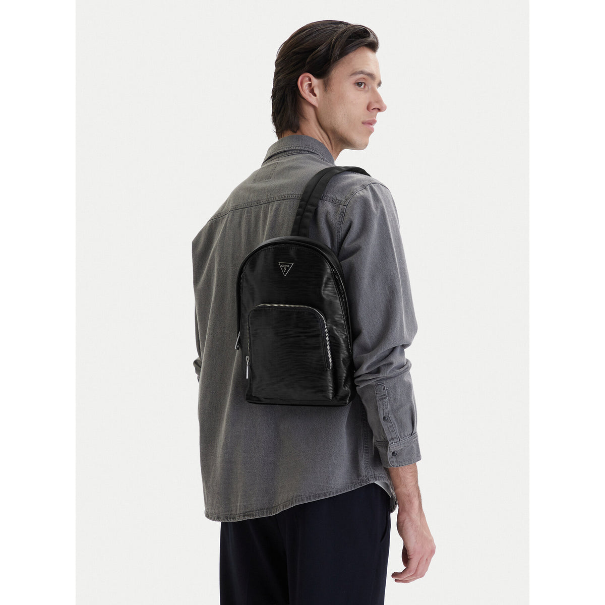 Guess Men's Backpack Black HMMIPWP6202 Packaging status original