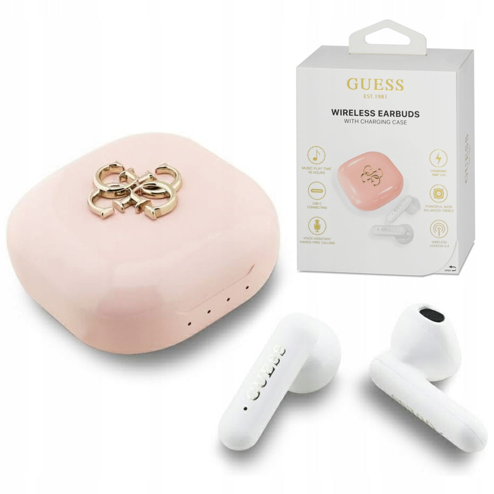 Guess stylish wireless headphones TWS Bluetooth 5.4 case with powerbank