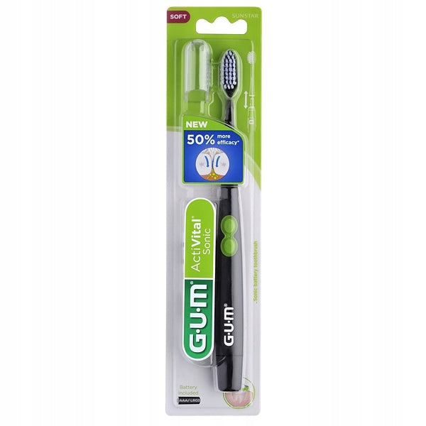 Gum Sonic Daily, sonic toothbrush, black, 1 pc. Brand GUM