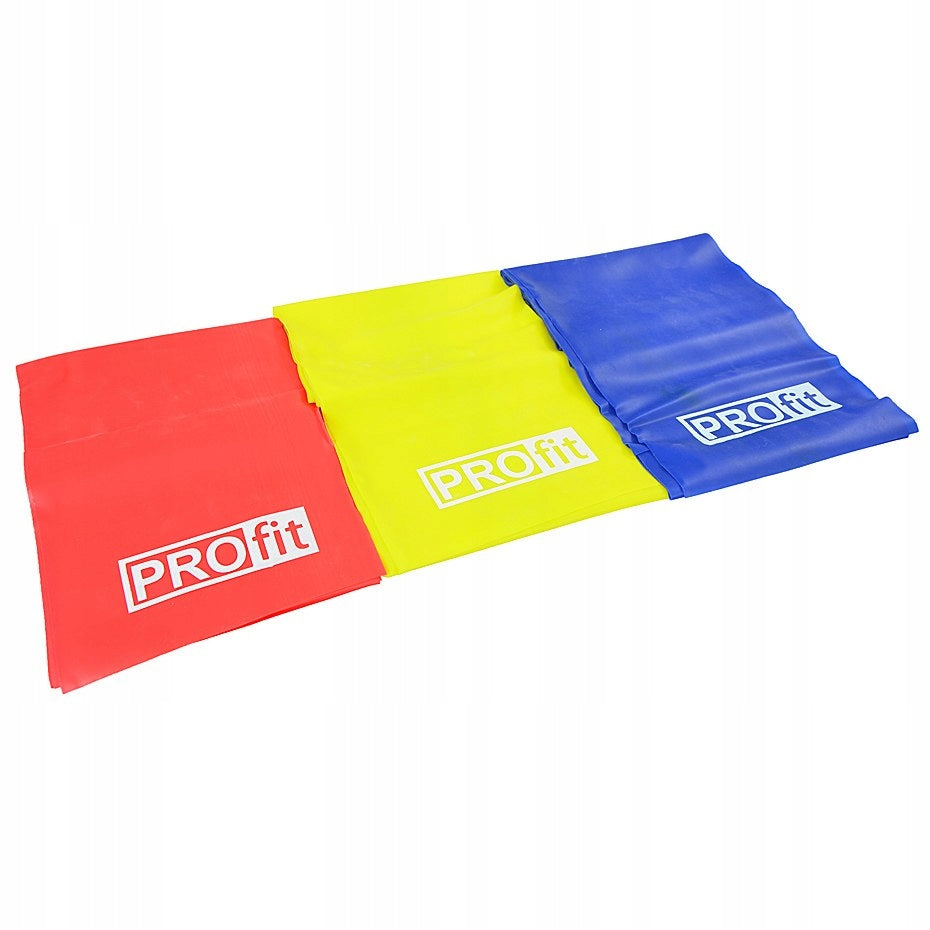 Übungsgummi Profit, 200x15 cm, 3 Stk. 