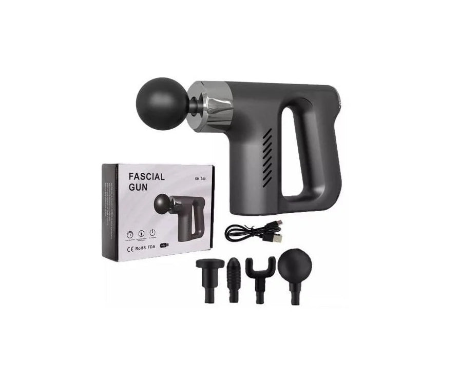 Gun Muscle Massager Vibration Massager 4 USB Tips for Gym