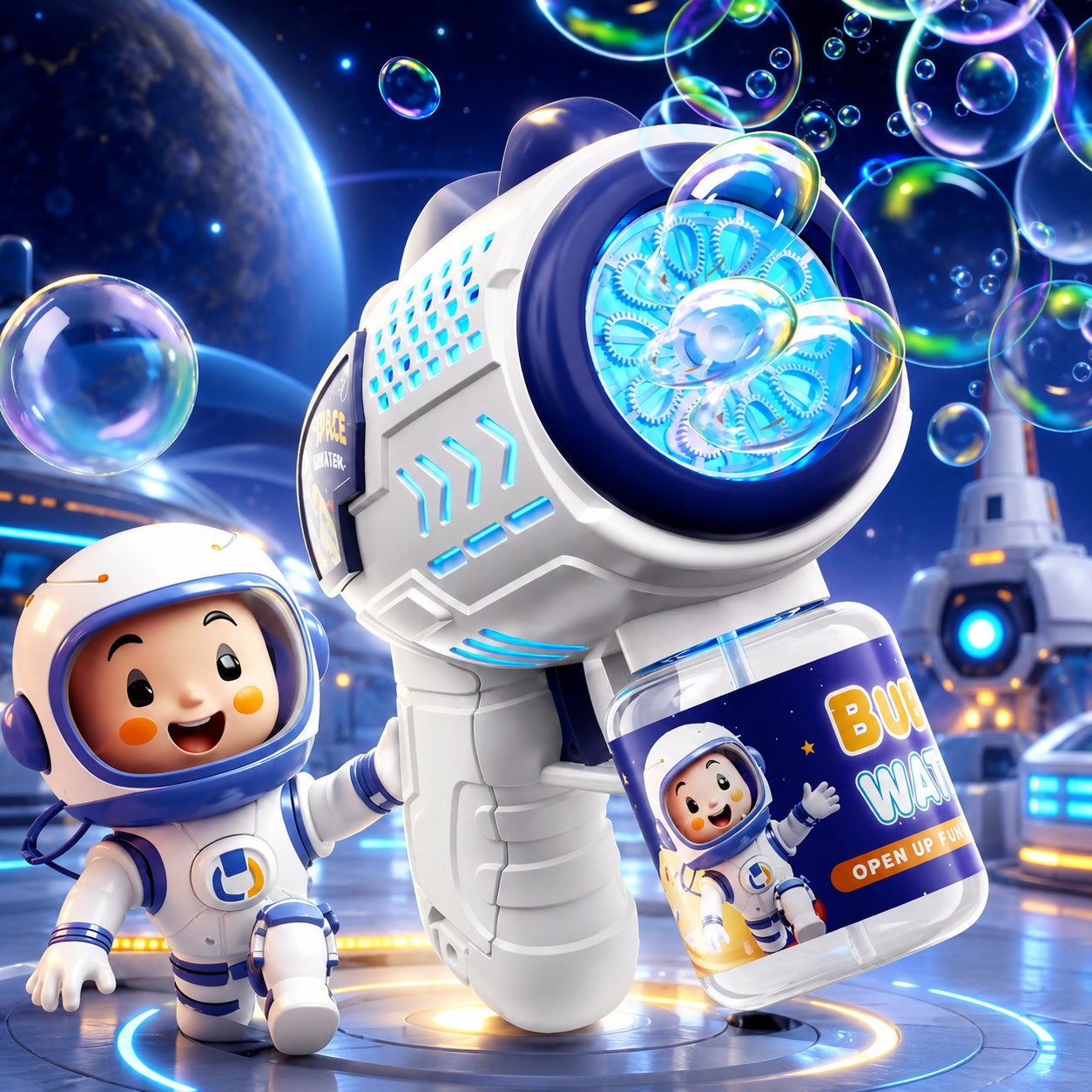Gun soap bubble machine for kids toy for baby set Brand no brand