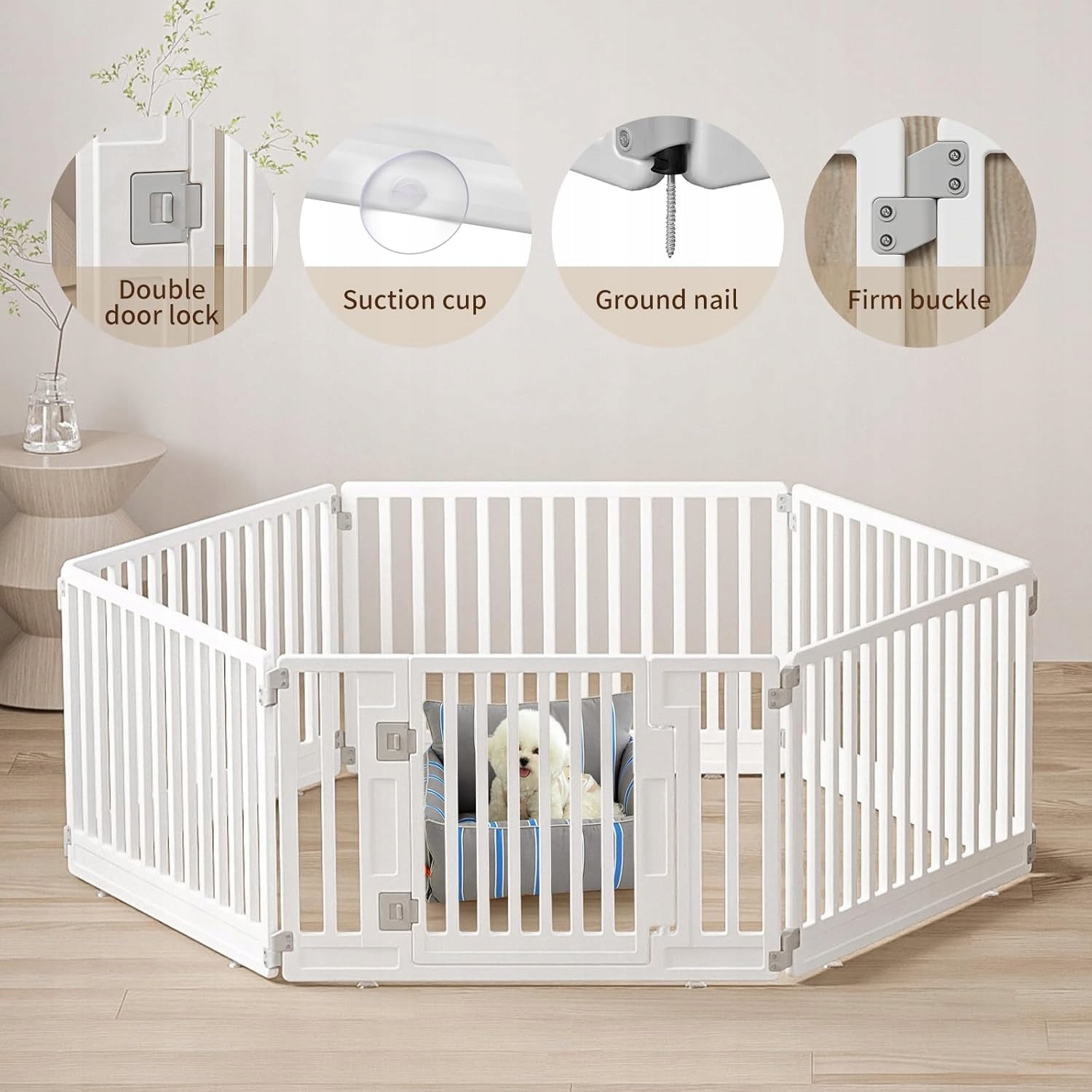 Gupamiga playpen for dog, puppies, rabbit Zagroda Runway 178 × 153 cm Kind playpen