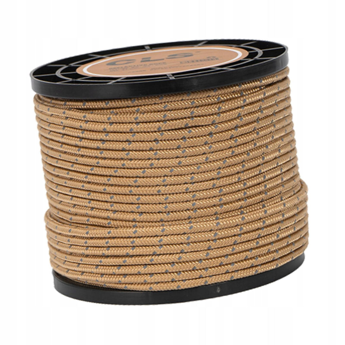 Guy Line Rope High Tensile Strength Solid Braid Camp Rope Paracord Khaki