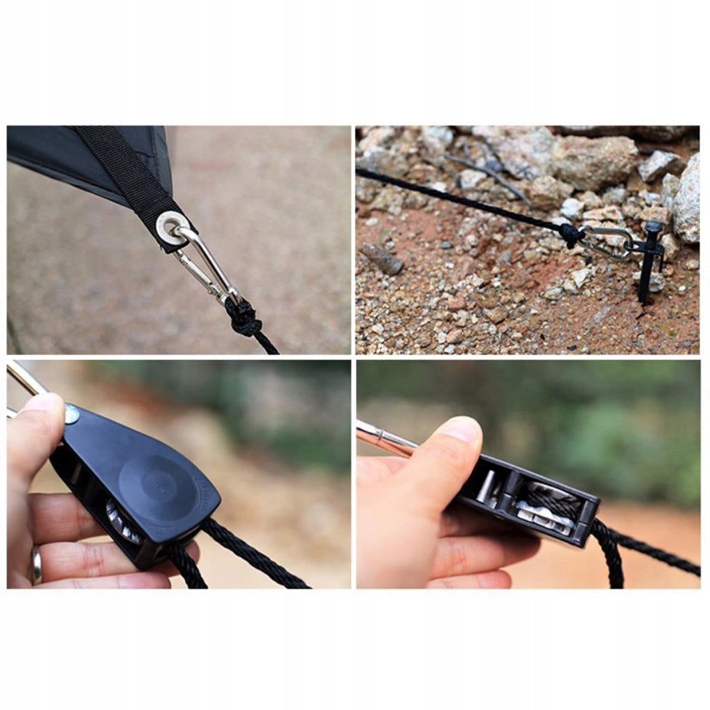 Guyline Runner Buckle Triangle Tent Rope Tensioners Adjuster Fastener S Brand no brand